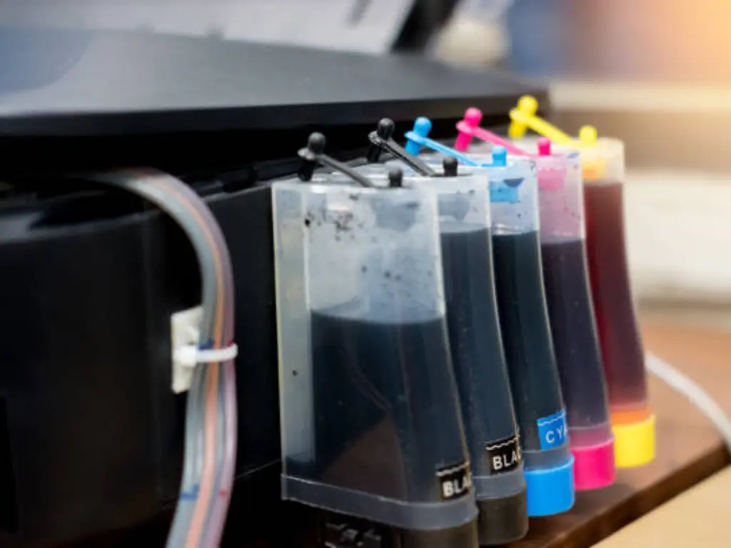 what is printer ink made from